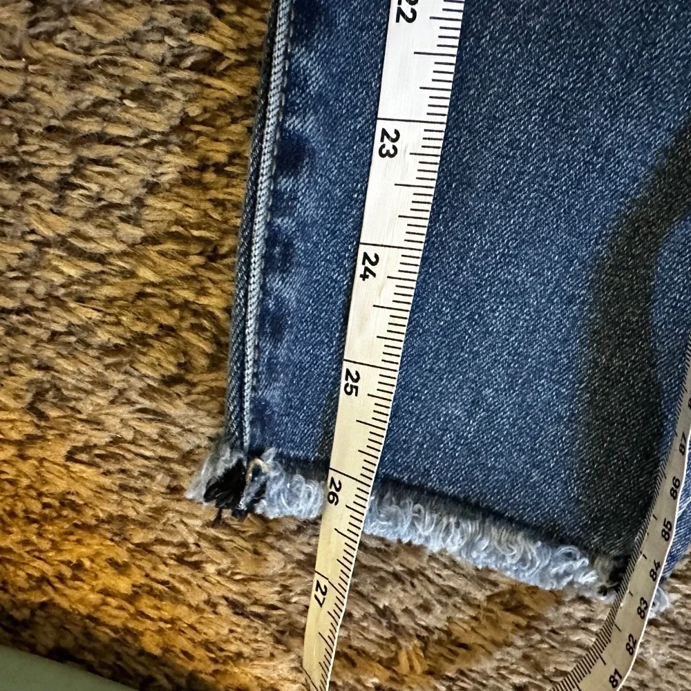 KUT from the Kloth Skinny‎ Ankle Jeans Distressed Denim Blue Size 10